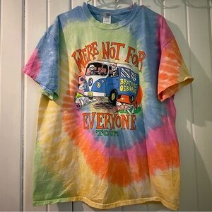 Tie Dye BROTHERS OSBOURNE tour 2021 tee X-large EUC